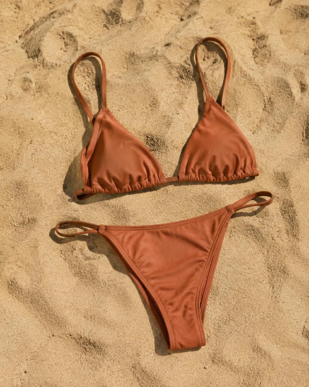 Biquíni Duna Dourada na cor Terracota